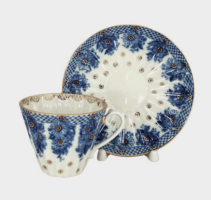 Imperial Lomonosov Porcelain Cup and Saucer Set Collection