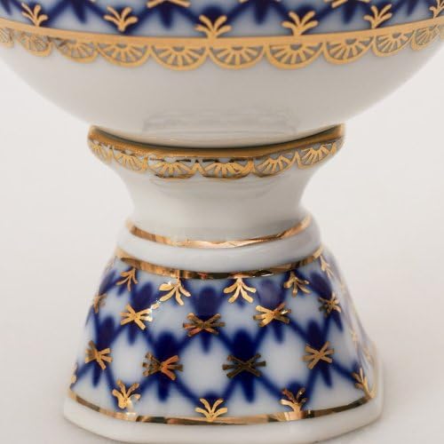 Porcelain/Lomonosov Easter Egg"Cobalt Net"