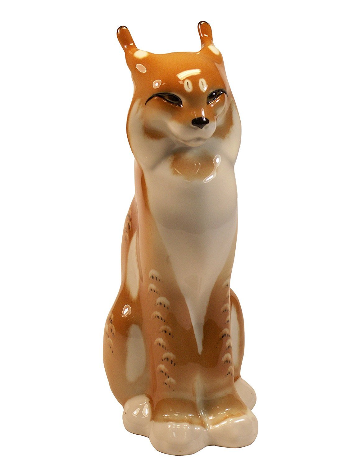 Lynx Bobcat Lomonosov Porcelain Collectible Figurine