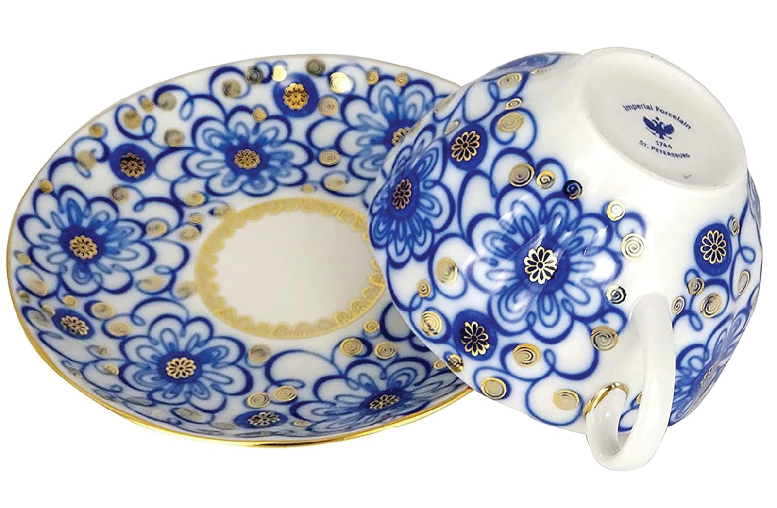 Imperial Lomonosov Porcelain Cup and Saucer Set Collection