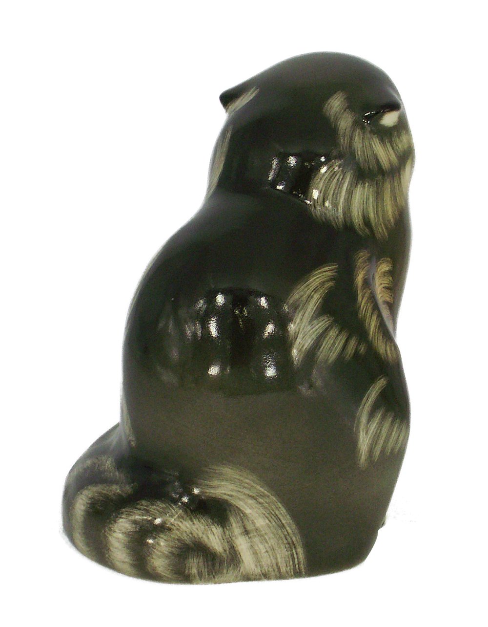 Cat WildCat Lomonosov Porcelain Collectible Figurine