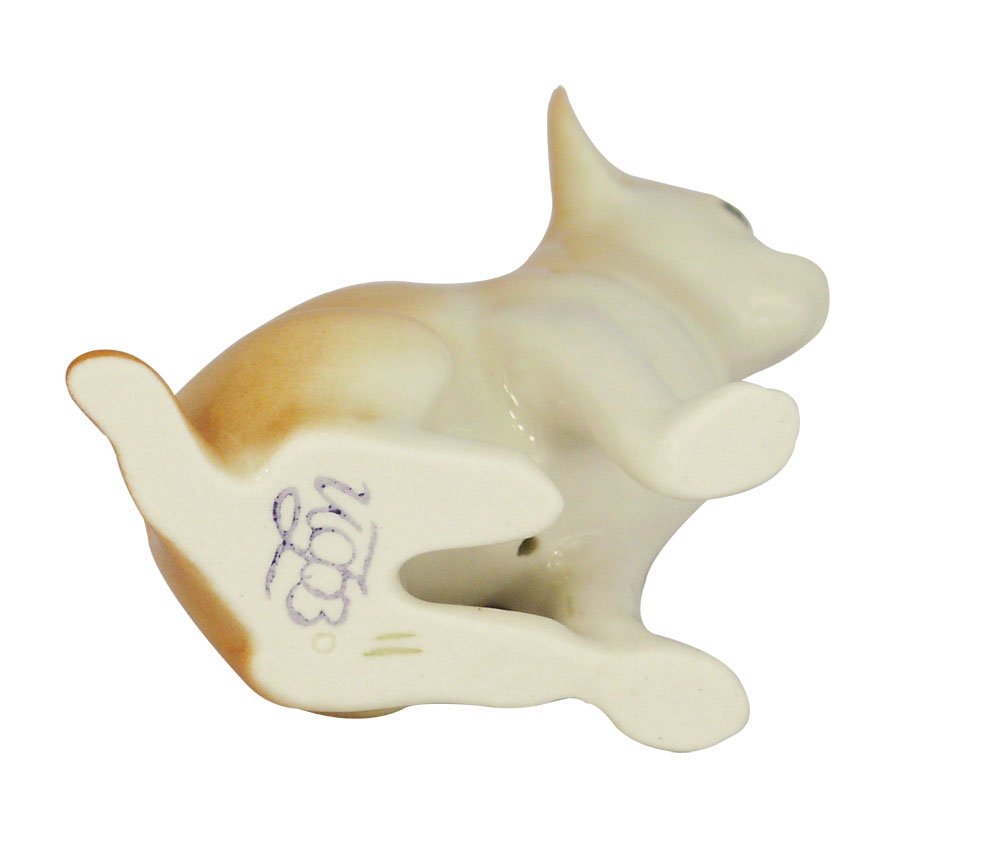 Chihuahua Sitting Dog Lomonosov Porcelain Collectible Figurine