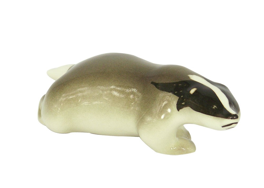 Badger Running Forest Lomonosov Porcelain Collectible Figurine
