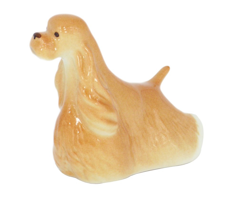 Cocker Spaniel Red Colored Lomonosov Porcelain Collectible Figurine