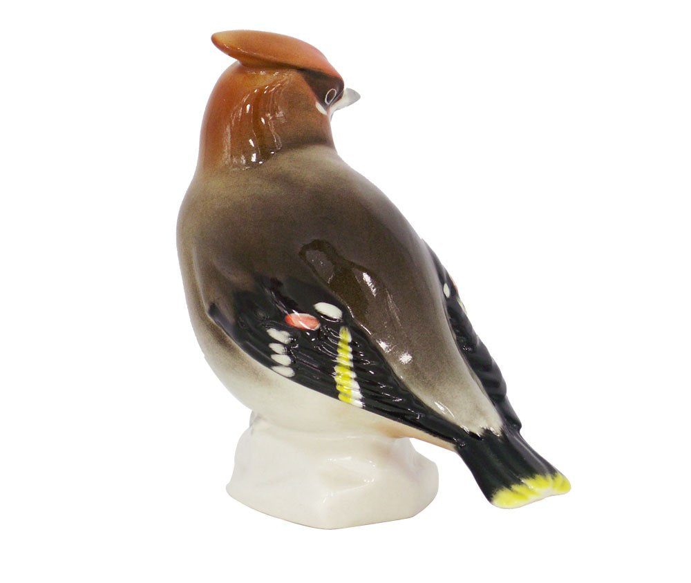 Waxwing Bird #2 Lomonosov Porcelain Collectible Figurine