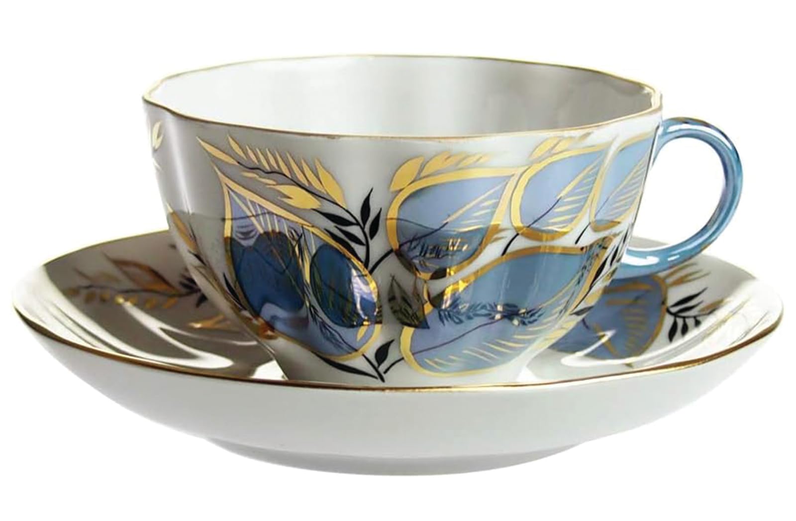 Imperial Lomonosov Porcelain Cup and Saucer Set Collection