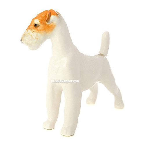 RussianAdept.com The Sculpture Wirehaired Terrier, Imperial Porcelain Factory