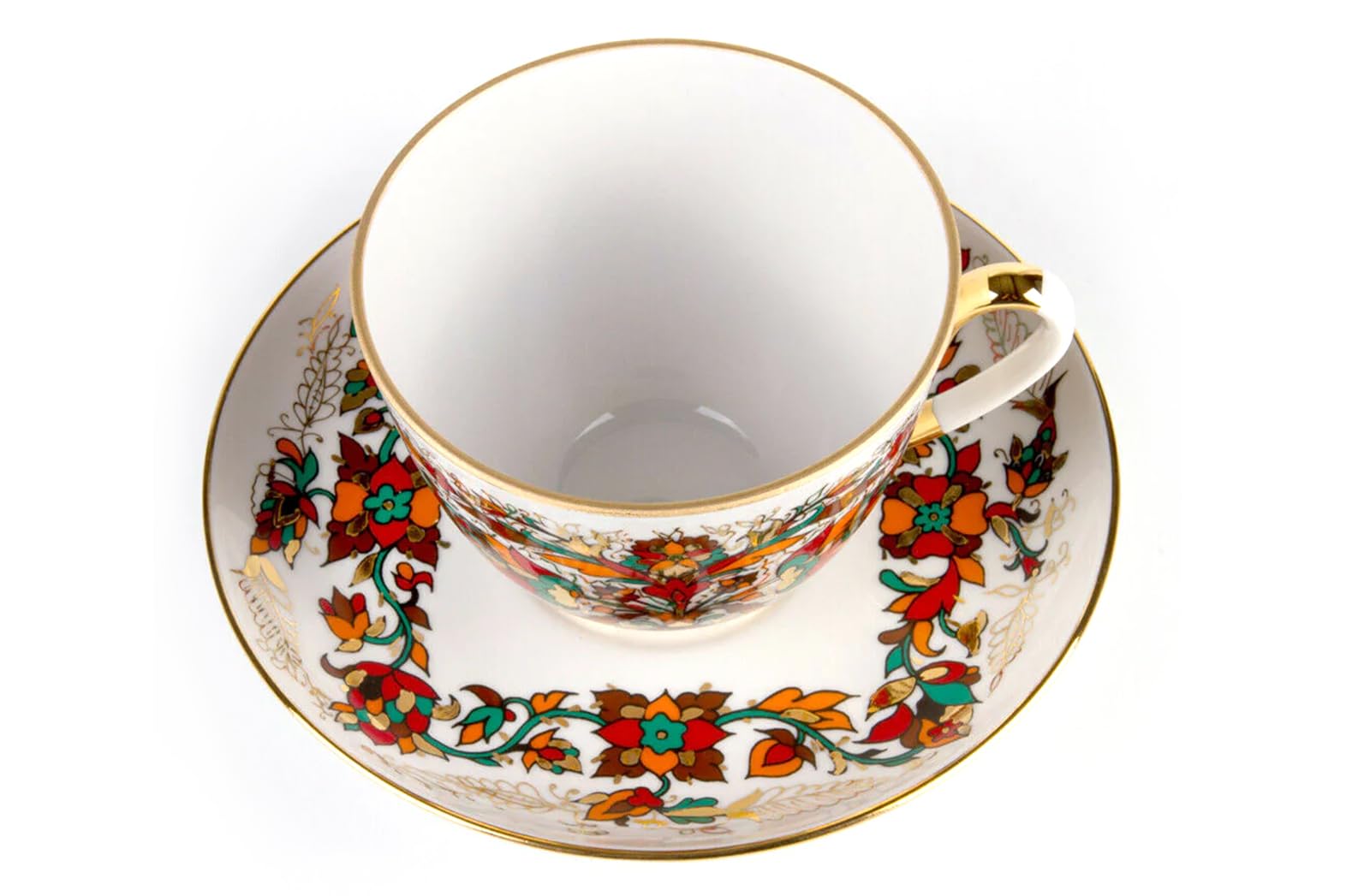Imperial Lomonosov Porcelain Cup and Saucer Set Collection