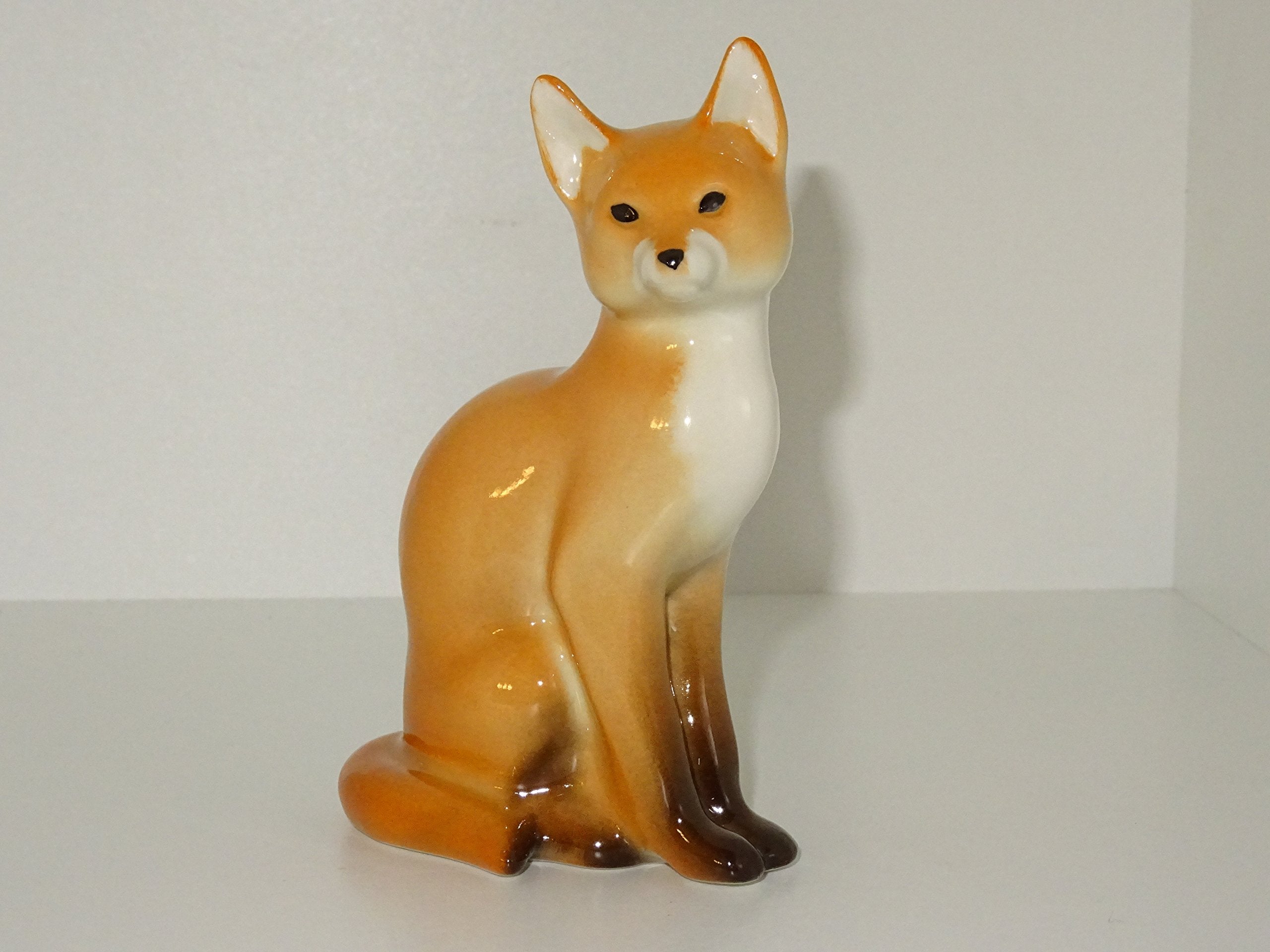fox Porcelain Figurine russian lomonosov IFZ imperial ceramic statue