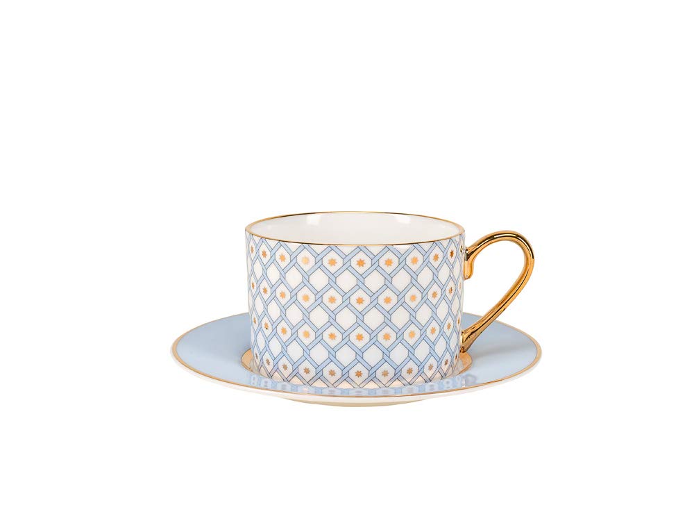 Lomonosov Bone China Porcelain Tea Set Service Azure 10 pc for 4