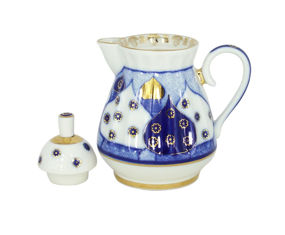 Lomonosov Imperial Porcelain Creamer Orthodox Church Bells 7.4 oz/220 ml