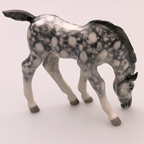 Imperial / Lomonosov Porcelain Grazing Dapple Gray Foal Figurine