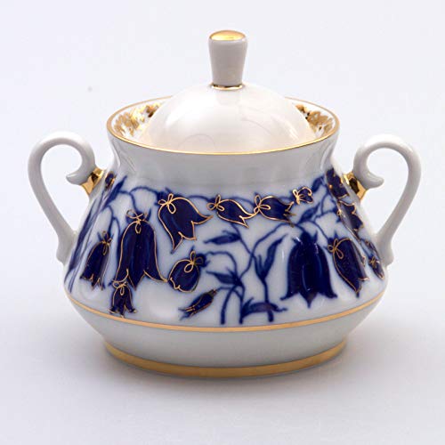 Imperial / Lomonosov Porcelain 'Bluebells' Tea Set 14 pc. for 6 persons