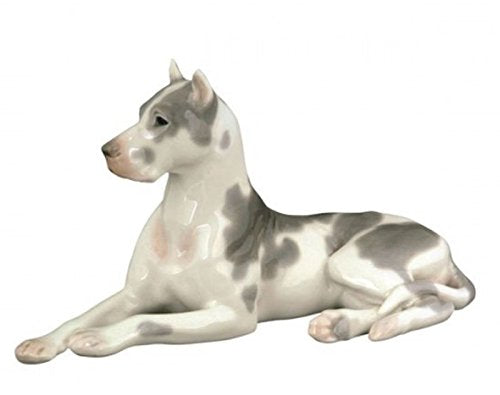Great Dane Dog Spotted Lomonosov Porcelain Collectible Figurine