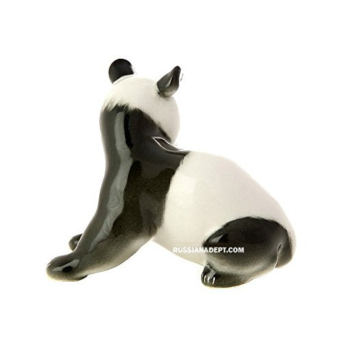 RussianAdept.com Sculpture Bear cub Panda, Imperial Porcelain Plant