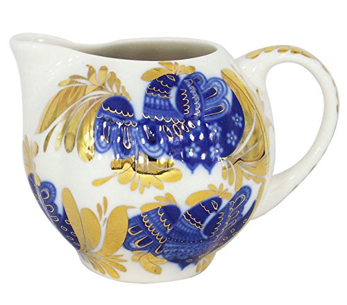 Lomonosov Porcelain Creamer 22 Karat Gold Golden Garden 11.8 fl.oz/350 ml