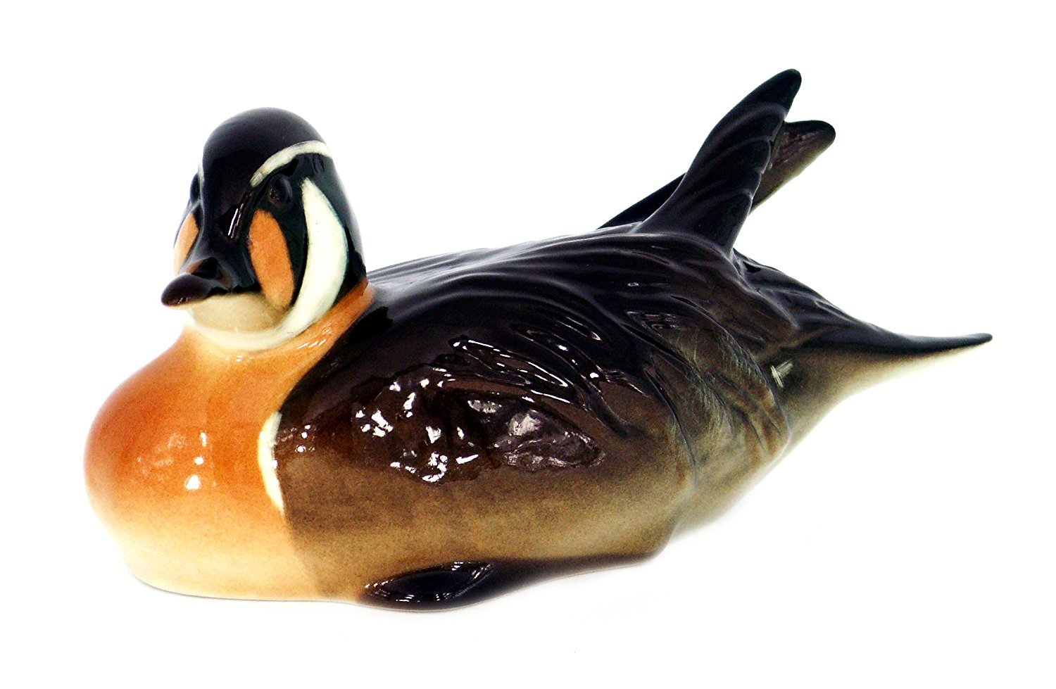 Baikal Duck 2 Lomonosov Porcelain Collectible Figurine