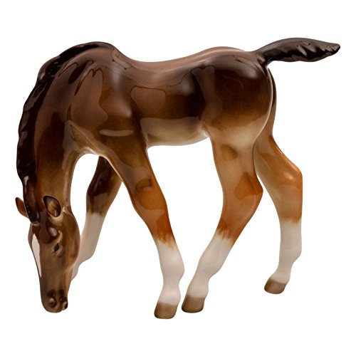 Imperial / Lomonosov Porcelain Figurine Grazing Chestnut Foal