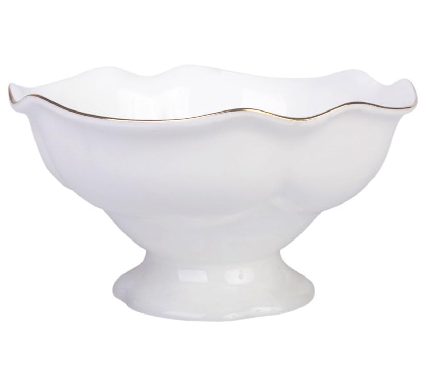 Lomonosov Porcelain Candy Vase Natasha Golden Ribbon 10.1 fl.oz/300 ml