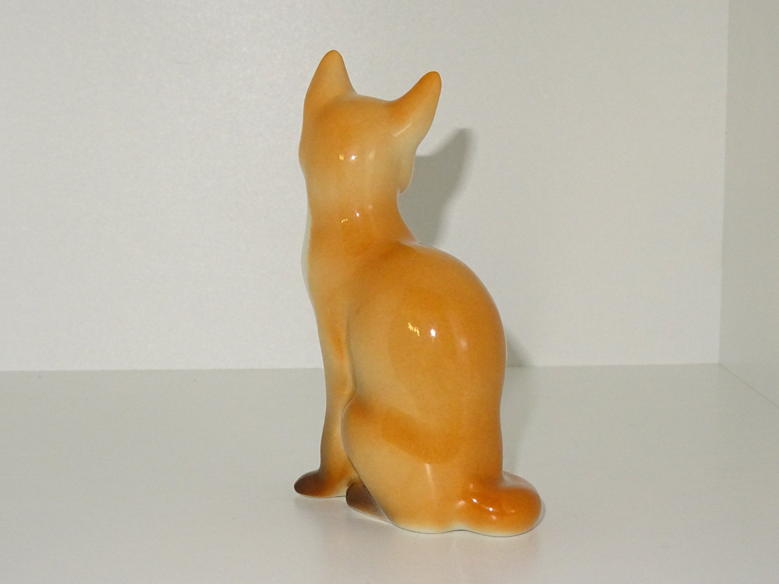 fox Porcelain Figurine russian lomonosov IFZ imperial ceramic statue