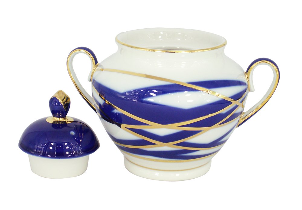 Lomonosov Porcelain Porcelain Sugar Bowl Spring Cocoon 13.5 oz/400 m