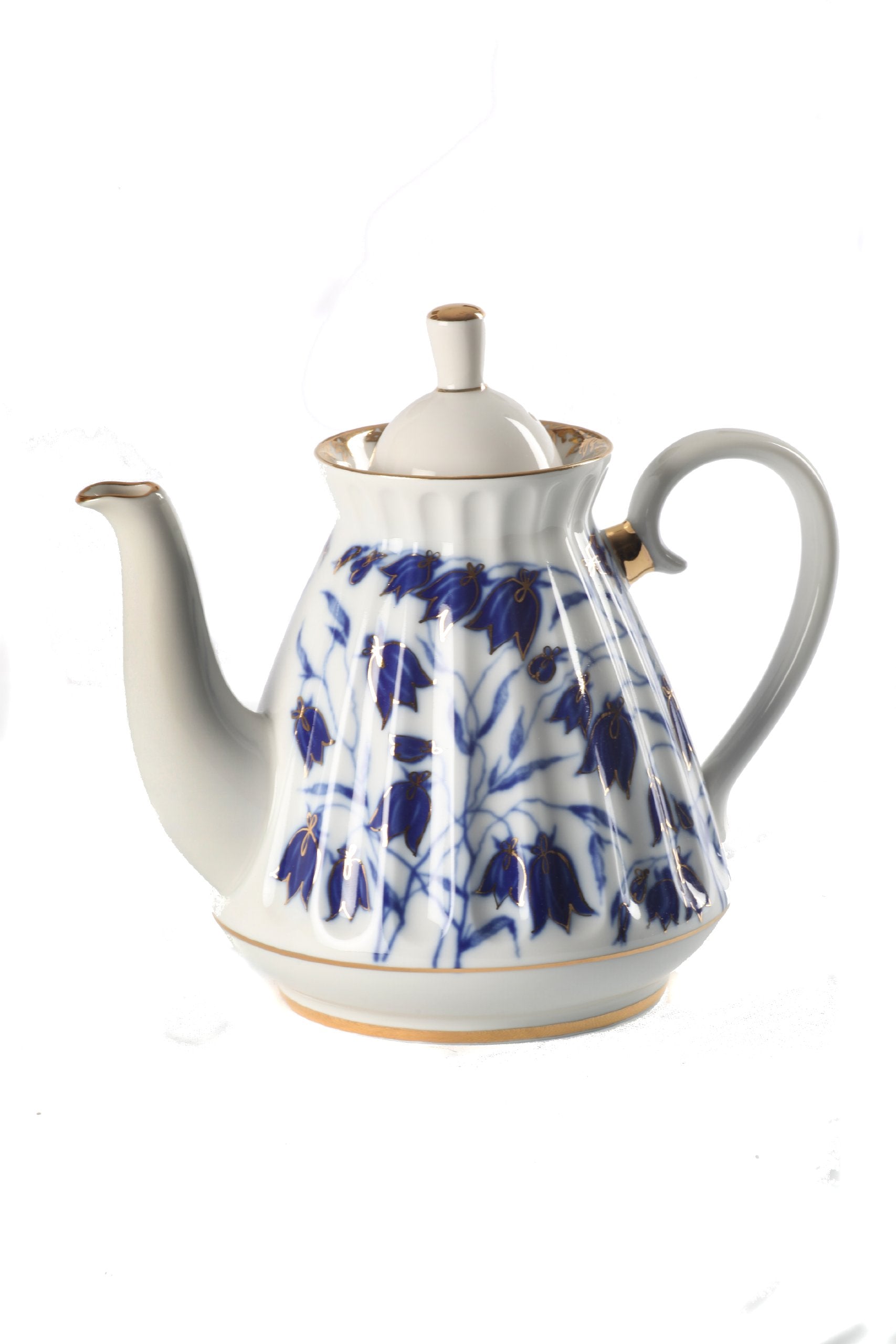 Lomonosov Teapot, Radial, Bluebells