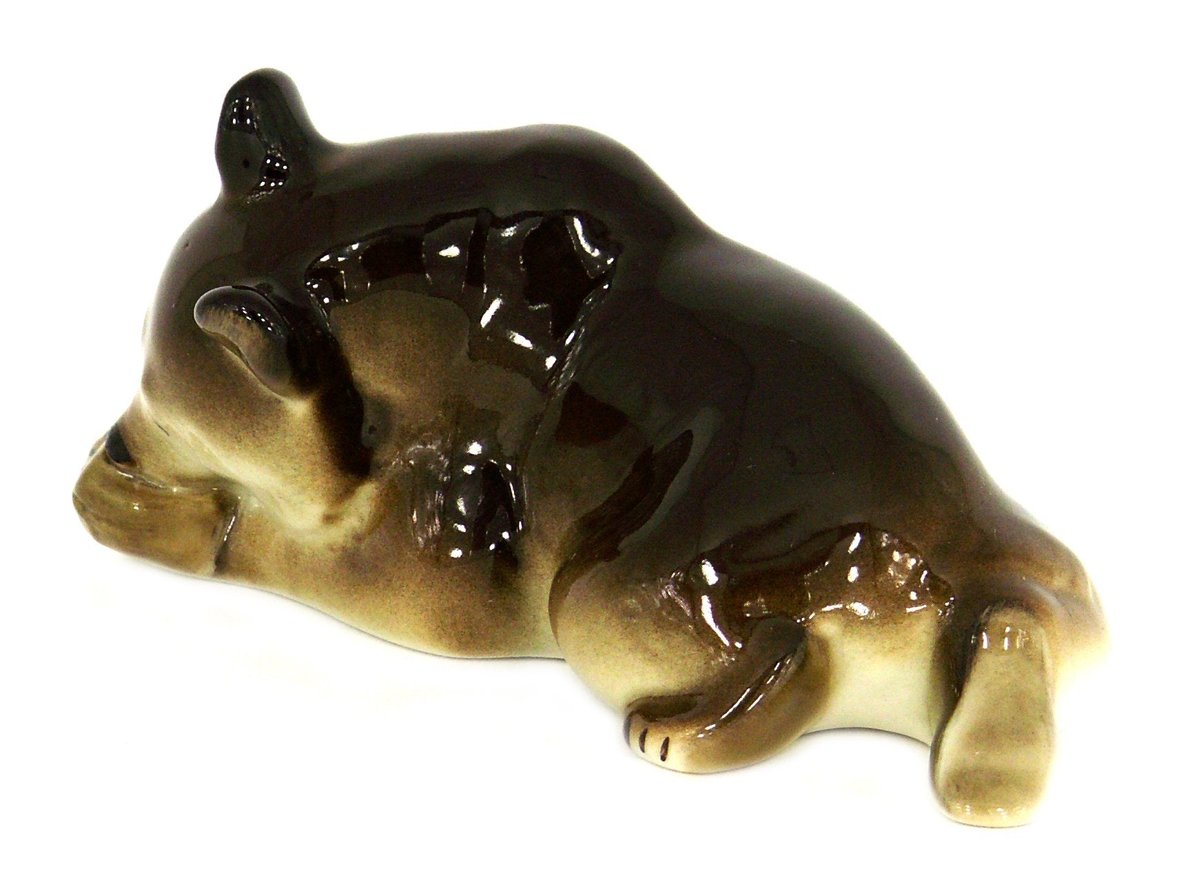 Brown Bear with Honey Lomonosov Porcelain Figurine Collectible