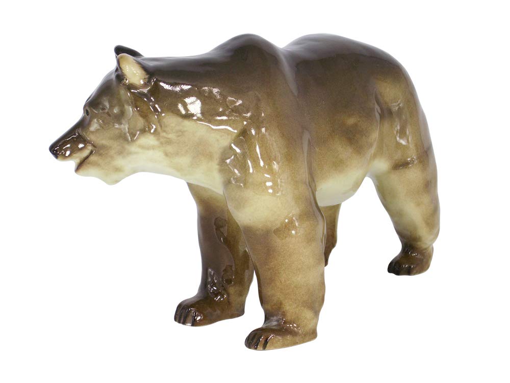 Brown Bear BIG Lomonosov Porcelain Figurine