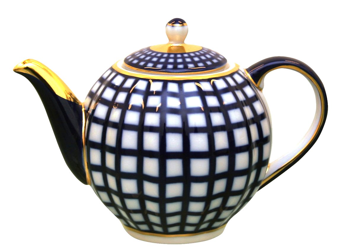 Lomonosov Porcelain Tea/Coffee Set 6/20 Cobalt Cell