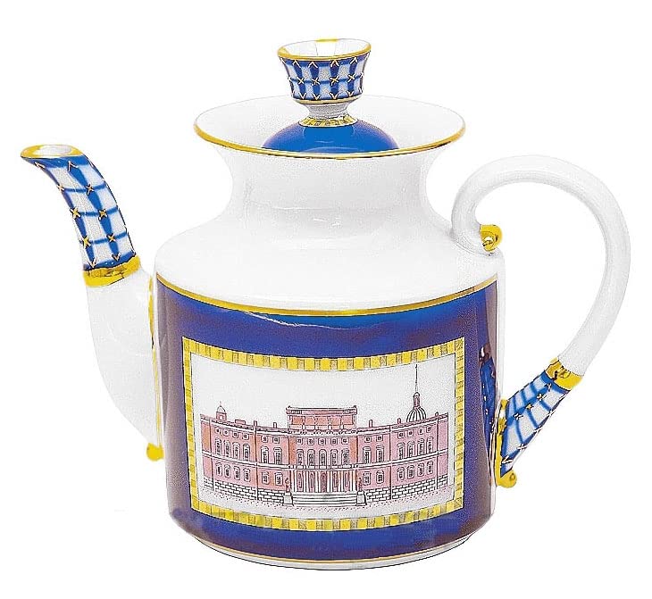 Lomonosov Porcelain Teapot Classic of Petersburg 4 Cups 29 oz/860 ml