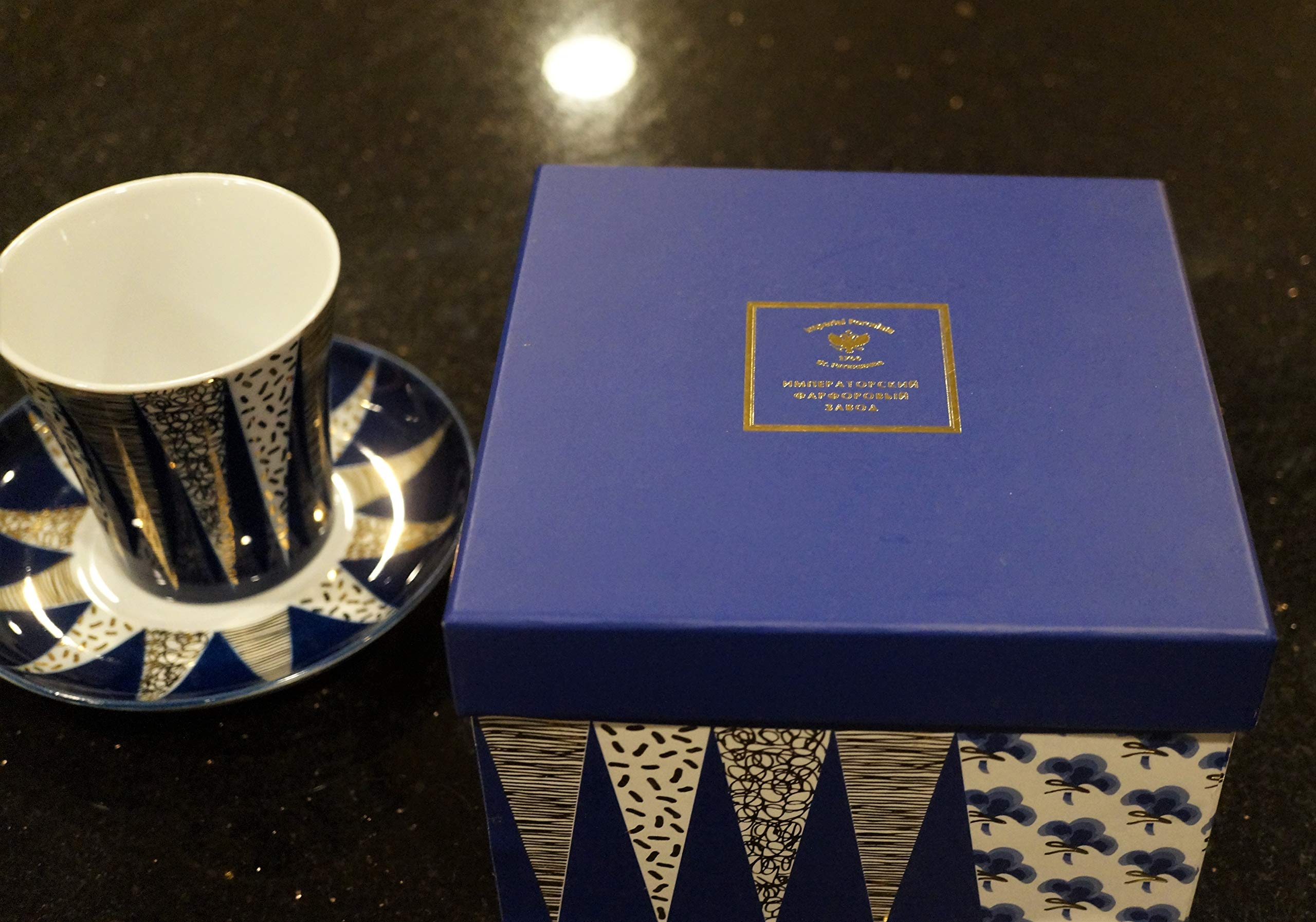 Lomonosov Mug with saucer 360 ml, Leningrad, Bells