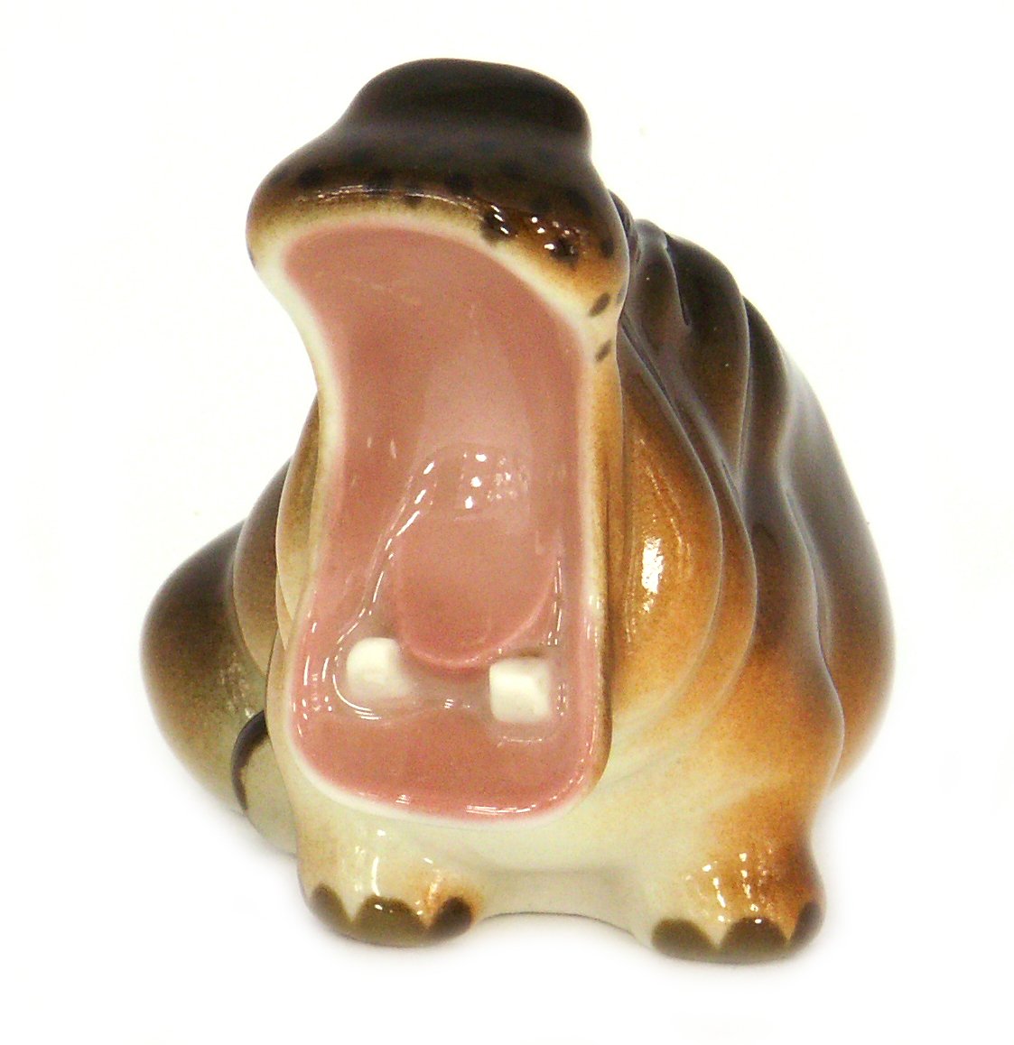 Hippo Brown Lomonosov Porcelain Collectible Figurine