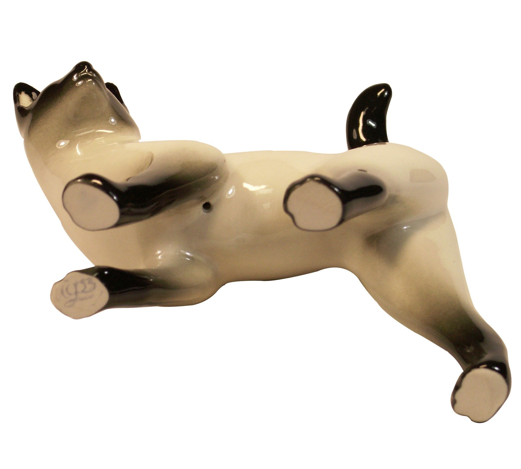 Siamese Thai Cat Lomonosov Porcelain Figurine