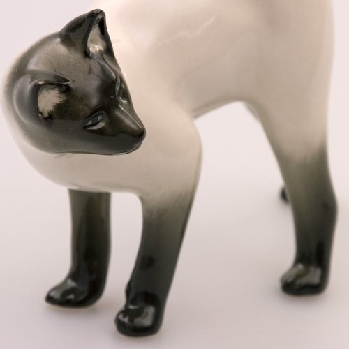 Imperial / Lomonosov Porcelain Figurine Siamese Cat