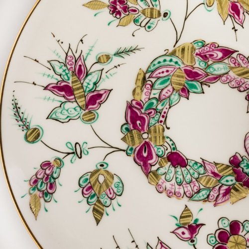 Imperial / Lomonosov Porcelain 'Golden Branches' Teacup w/ Saucer