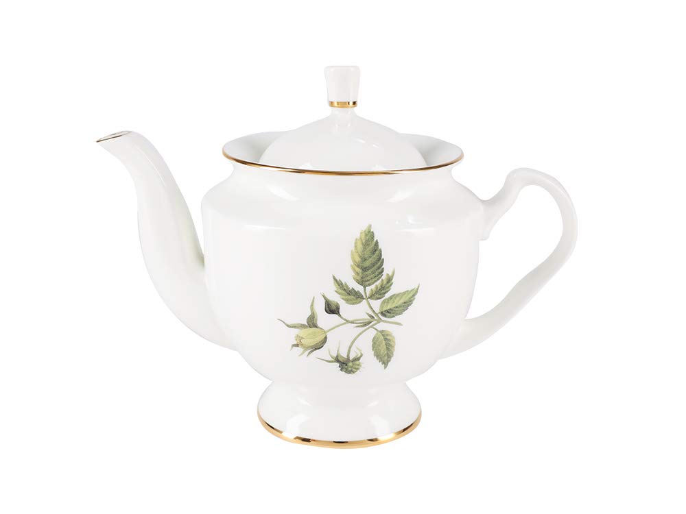 Lomonosov Porcelain Bone China Tea Set 6/14 Aisedora Flowers and Berries