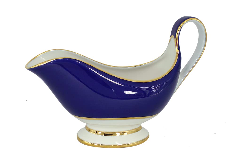 Lomonosov Porcelain Gravy Boat Alexandria Classic of Petersburg 9.5 fl.oz/280 ml