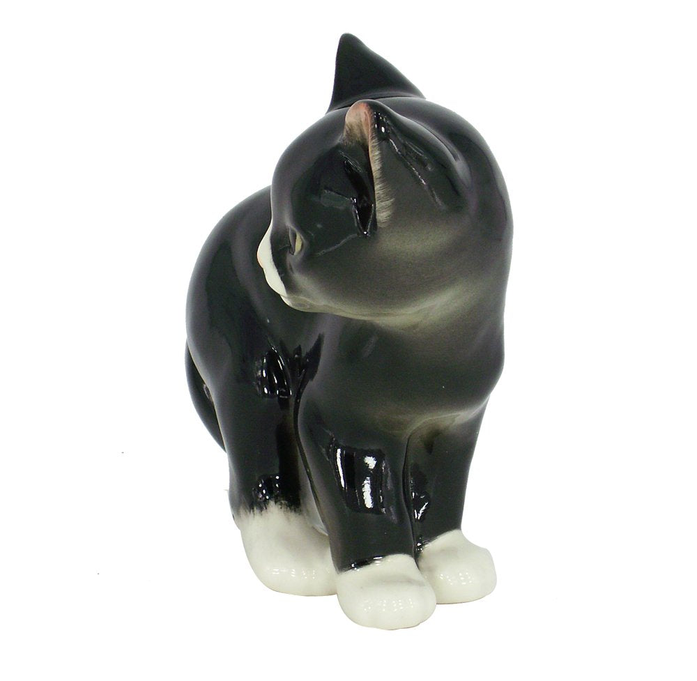 Cat Kitty Black Lomonosov Porcelain Collectible Figurine