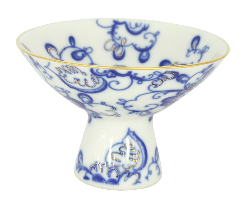 Lomonosov Porcelain Singing Garden Ice Cream Vase