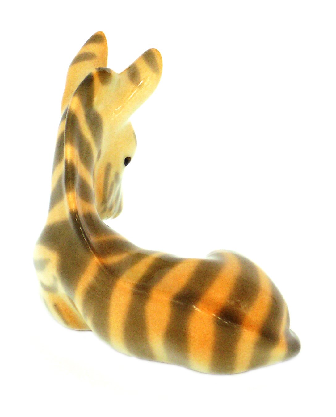 Zebra Baby Lying Lomonosov Porcelain Collectible Figurine