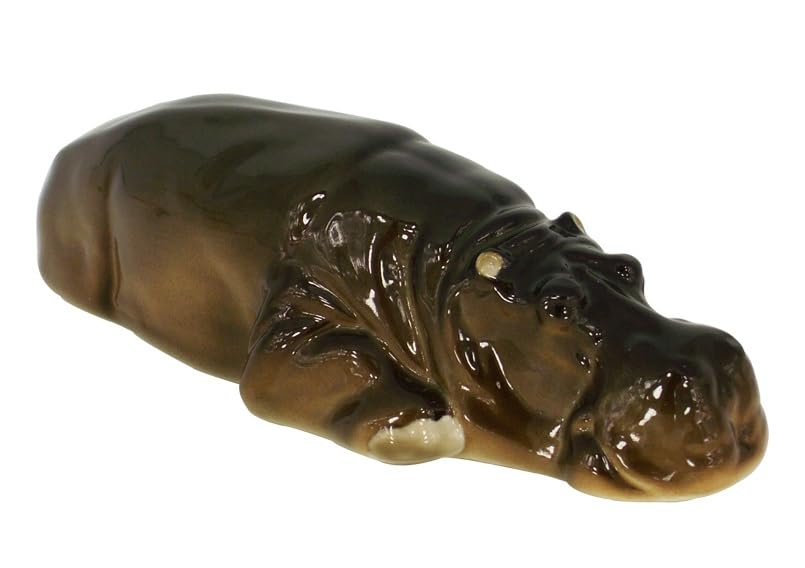 Lomonosov Imperial Porcelain Figurine Hippo Relaxing