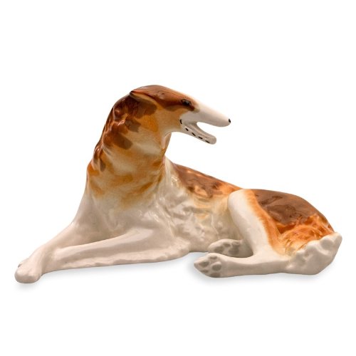 Imperial / Lomonosov Porcelain Figurine Greyhound Dog