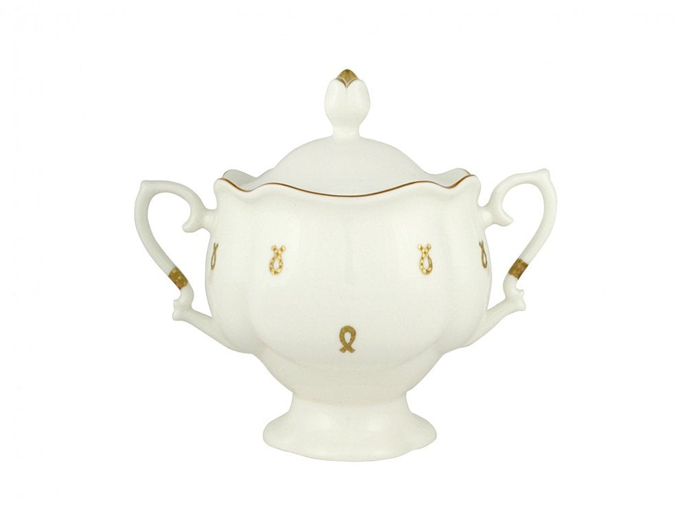 Lomonosov Porcelain Tea Set Service Natasha Eyelets 20 pc