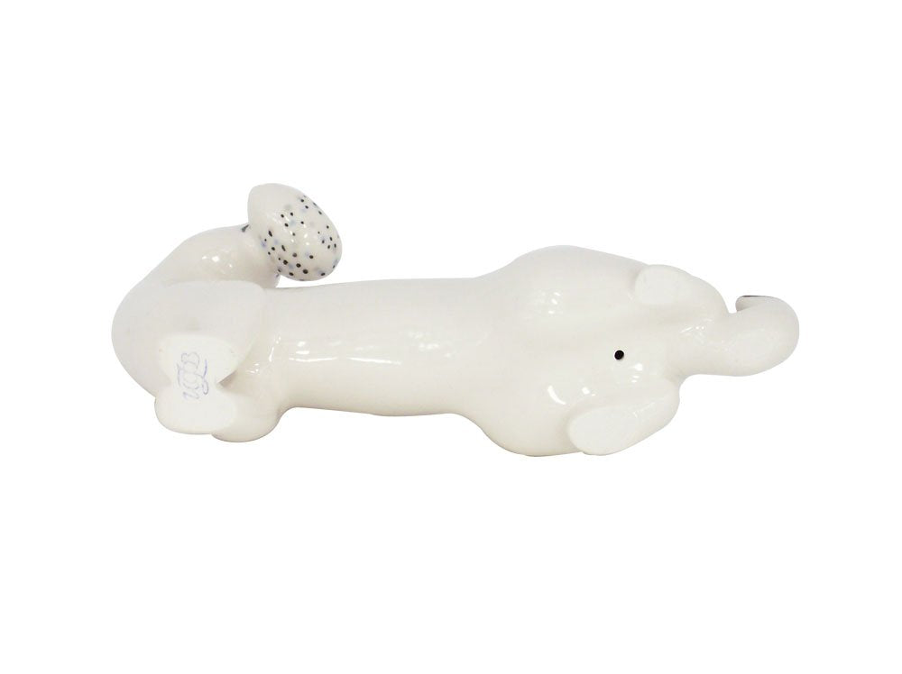 Ermine with Egg White Lomonosov Porcelain Collectible Figurine