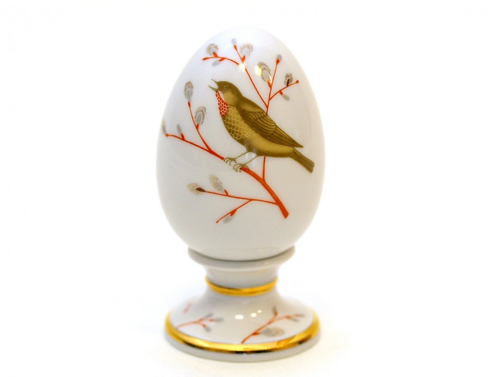 Easter Egg on Stand Spring Song Lomonosov Imperial Porcelain Factory