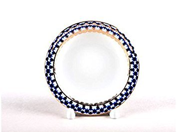 Ash Tray Round Cobalt Net Lomonosov Porcelain