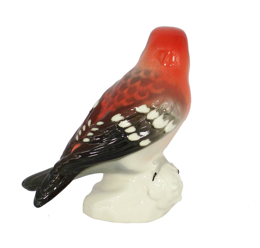Crossbill Bird Lomonosov Porcelain Collectible Figurine