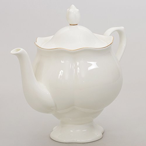 Imperial / Lomonosov Porcelain Brewing Teapot 'Golden Ribbon'
