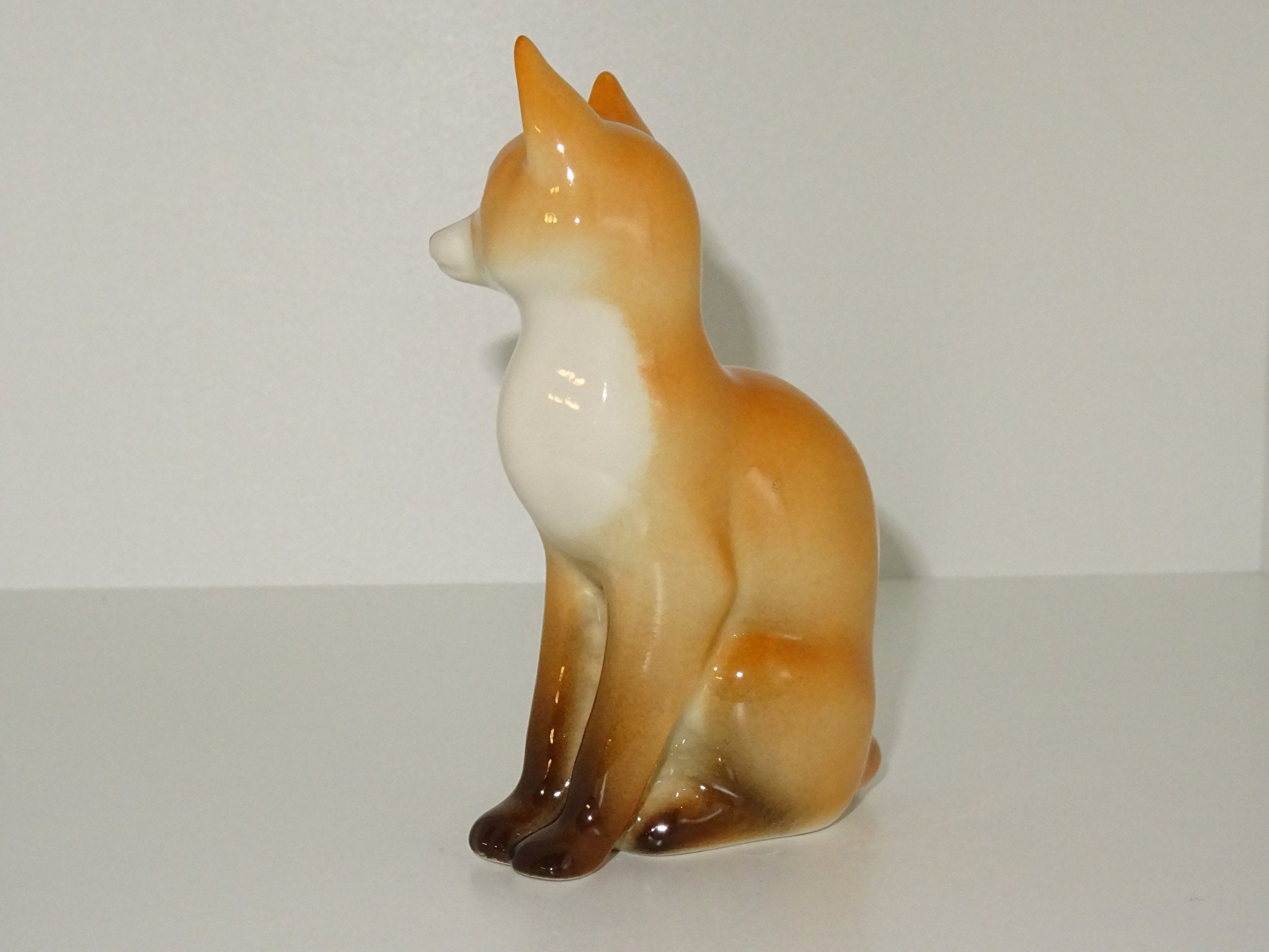 fox Porcelain Figurine russian lomonosov IFZ imperial ceramic statue