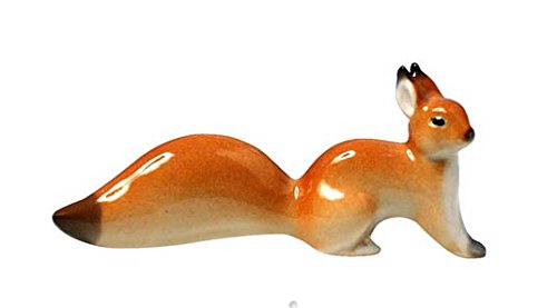 Squirrel Red Northern Lomonosov Porcelain Collectible Figurine